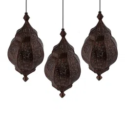 Homesake Black & Copper-Toned Self Design Handcrafted Cluster Lights image 4