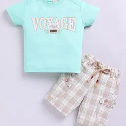 BAESD Boys Printed Short Sleeves Pure Cotton T-shirt With Shorts-image-33