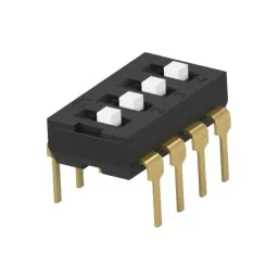 TE CONNECTIVITY 4 Way Through Hole DIP Switch SPST Extended Actuator, 2454982-3 (Pack of 5)-image-96