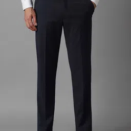 Luxure by Louis Philippe Men Checked Slim Fit Trousers-picture-24
