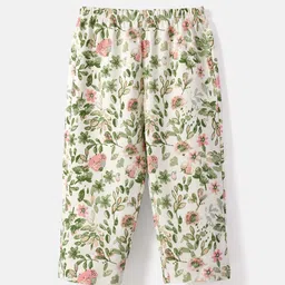 Nauti Nati Girls Typography Printed Pure Cotton Top with Trousers image 2