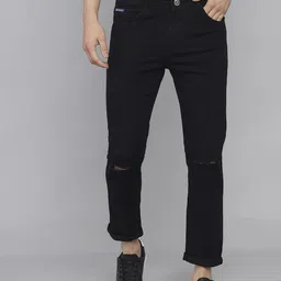 DAKWINS Men Slash Knee Jeans-image-79