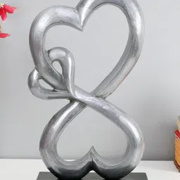 De Maison Decor Brings Silver Family Heart Sculpture showpiece-image-4