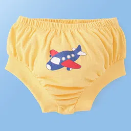 Doodle Poodle 100% Cotton Single Jersey Knit Briefs Vehicle Print Pack of 5 - Red Blue & Yellow image 2