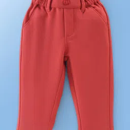 Babyoye Cotton Dyed Woven Solid Colour Full Sleeves Party Suits -Peach image 4