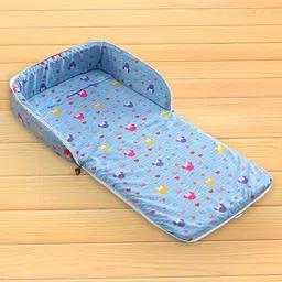 Disney by Baby Tales Minnie Face Printed Portable Baby Bed with Mosquito Net - Blue image 4