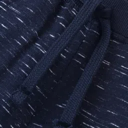 Babyhug Cotton Looper Knit Full Length Lounge Pant Text Print - Blue image 4