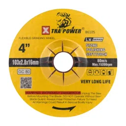 Xtra Power 4inch/103mm Green Silicon Carbide (GC) #80 Grit Flexible Grinding Wheel LX Series (Pack of 320)-image-5