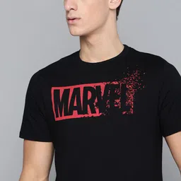 Kook N Keech Marvel Men Black Printed Pure Cotton Round Neck T-shirt-picture-21