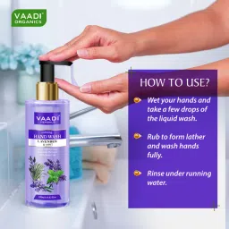 Vaadi Herbals Calming Lavender & Mint - Deep Moisutirizing Hand Wash image 3