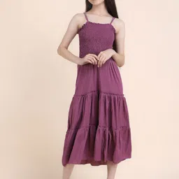 PTVIZE Crepe A-Line Midi Dress-picture-17