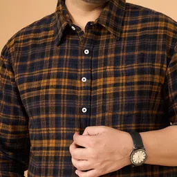 bigbanana Men Classic Tartan Checks Checked Casual Shirt image 3