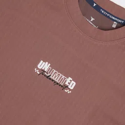 Technosport Boys Mauve Polyester Tshirts image 3