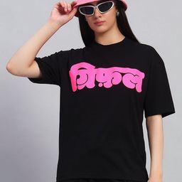 GRIFFEL Women Printed Pure Cotton Pockets T-shirt-picture-12