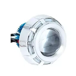AllExtreme EXPLDR01 Blue/Red High Intensity Projector Lamp Headlight Dual COB LED Angel Eye Ring-image-42