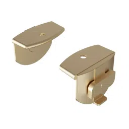 Ebco Small Shelf Support Champagne Finish Die Cast Metal Body and 10 Kg Per Set Load Capacity for Pole Shelving System, PPDS-SSS (Set of 2)-picture-12