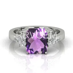 RRVGEM 5.25 Ratti Amethyst Silver Plated Finger Ring-picture-43