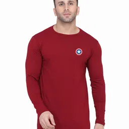 BEYOU FASHION Round Neck Long Sleeves Slim Fit T-shirt-image-92