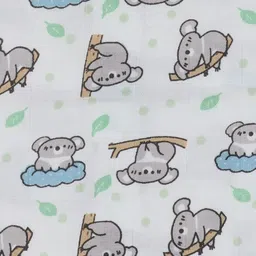 SMILEY BUTTONS Infant Round Neck Printed Cotton Jhablas MBJ-008_0-6M image 4