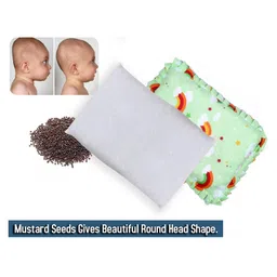 Luvlittle Head Shaping Mustard Seed Rai Pillow With Chain Cover - Colour And Print May Vary-picture-18
