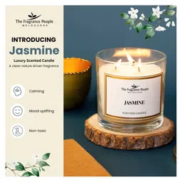 The Fragrance People Jasmine 3-Wick Scented Candle - 340g-picture-22