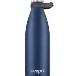 Pexpo Evok Stainless Steel Hot and Cold Vacuum Insulated ISI Certified Flask, 750ml,Denim Blue | Double Wall Flask | BPA Free | Office | School | Home | Kitchen | Travel | Hiking-picture-44