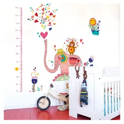 JAAMSO ROYALS Cute Elephant Fountain Wall Stickers for Kids Wall Sticker (60 CMx 90 CM)-picture-25