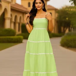 MOD APPARELS Ruffled Maxi Dress-image-2