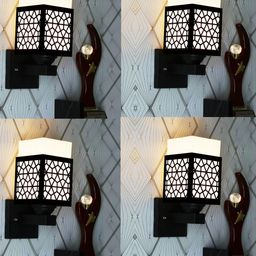 Gojeeva Brown Wood Square Wall Lamps-picture-44
