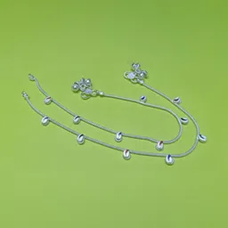 AamNa Enterprises Silver-Plated Anklet image 3