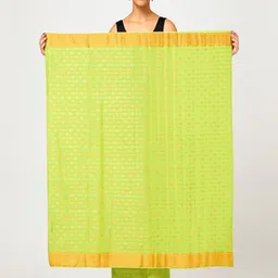 yashvi fab Ethnic Motifs Zari Pure Cotton Handloom Block Print Saree image 5
