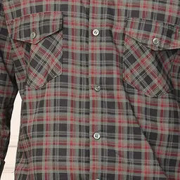 THE BEETEL HOUSE Men Spread Collar Checked Cotton Casual Shirt image 3