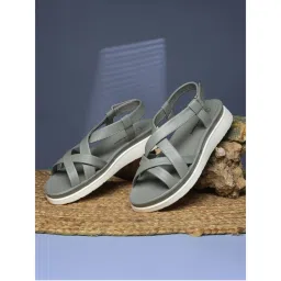 Hush Puppies Women Grey Platform Sandals-image-26