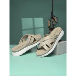 Hush Puppies Women Beige Wedge Sandals-picture-12