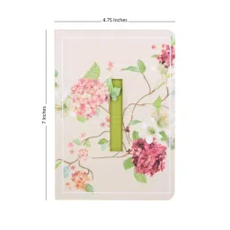 doodle collection Doodle Initial I - Floral Monogram Notebook image 2