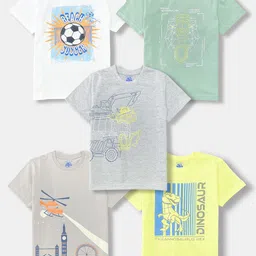 YUV Boys Selection Of 5 Printed Round Neck T-shirt-picture-36