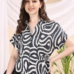 CORSICA Print Shirt Midi Dress image 2