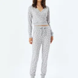 Koton Women Conversational Printed Night suit image 4