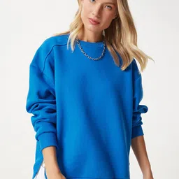 Happiness istanbul Women Round Neck Long Sleeves Pullover Sweatshirt-picture-18