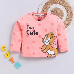 YK X Tinyo Infant Girls Tom & Jerry Printed Cotton T-shirt-picture-51