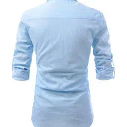 Edin Men Cotton Solid Kurtas image 2