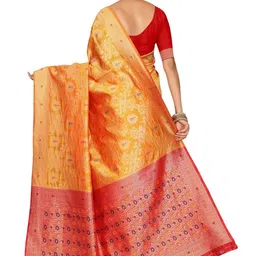 DIVASTRI Ethnic Motifs Zari Art Silk Kanjeevaram Saree image 5
