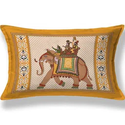 MILAAV Yellow 144 TC Single Bedsheet with 1 Pillow Covers image 2