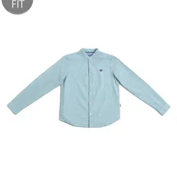 jack & jones junior Jack & Jones Juniors Full Sleeves Slim Fit Shirt - Green-picture-10