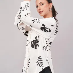 clobug Women Relaxed Floral Printed Casual Shirt image 3