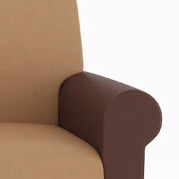 Westido Brown Wooden 3 Seater Sofa image 2