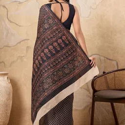 SHANVIKA Ethnic Motifs Pure Cotton Handloom Saree image 4