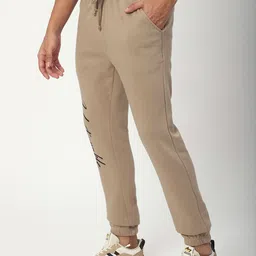 R&B Men Cotton Printed Mid Rise Track Pants image 3