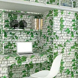 SEKHMET White & Green Printed Wallpaper-image-18