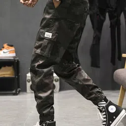 StyleCast Men Camouflage Printed Original Regular Fit Trousers image 3